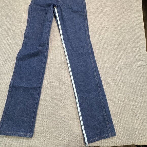 Wrangler Mens Size 25X34 Blue Denim Cowboy Cut Slim Fit Straight Leg Jeans NWOT - Picture 8 of 12